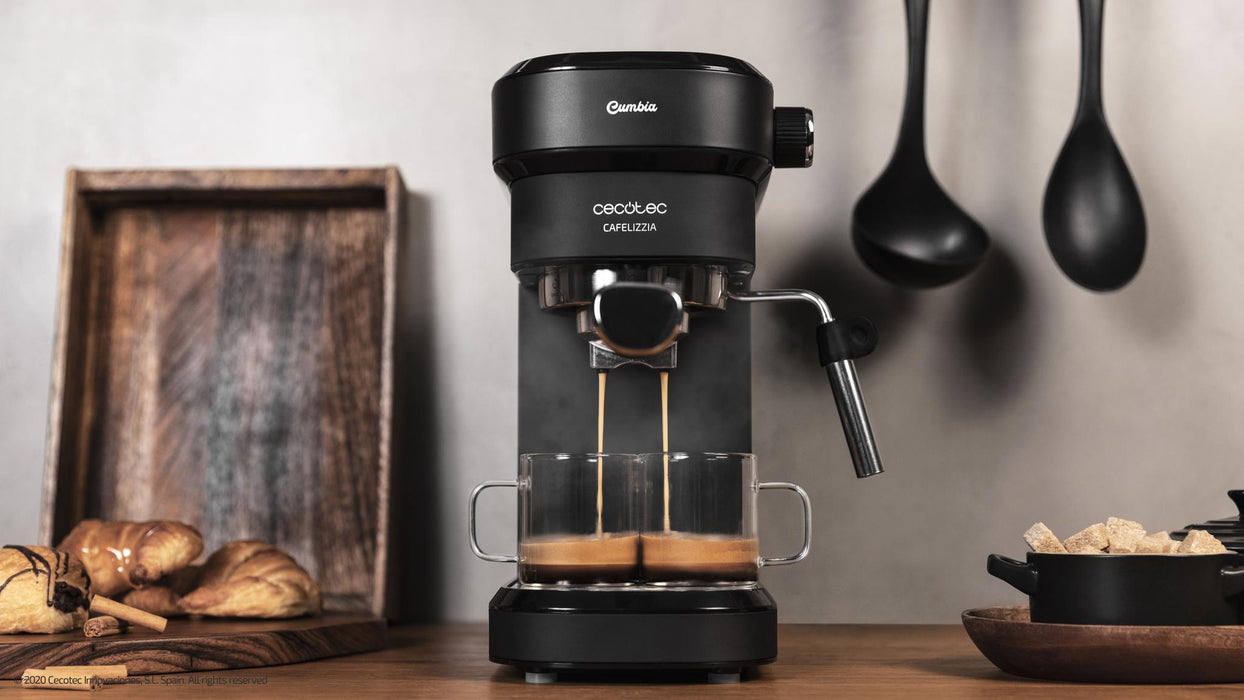 Espressor Cecotec Cafelizzia 790 Black, 1350 W, 20 bar, rezervor 1,2 l, negru
