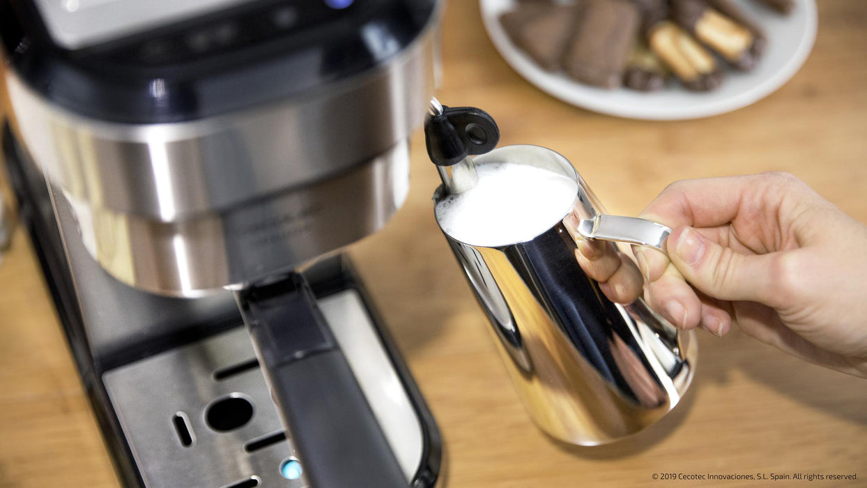 Espressor Cecotec Cafelizzia 790 Steel, 1350 W, 20 bari, rezervor 1,2 l, inox