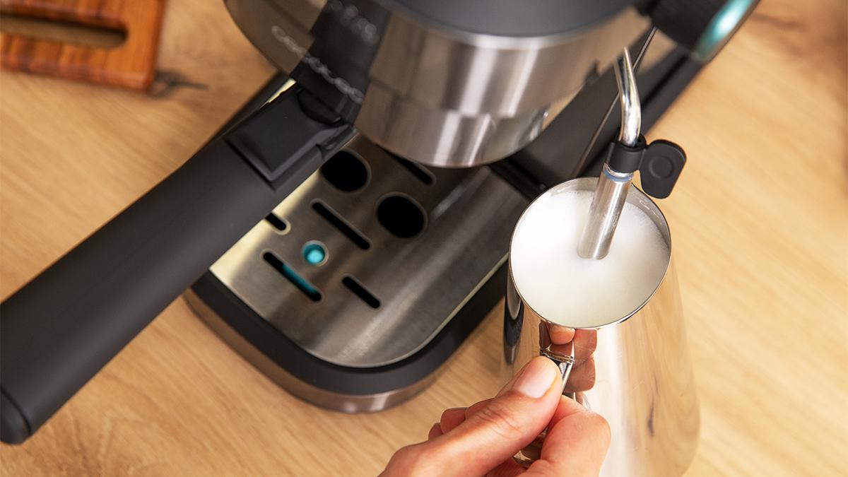Espressor Cecotec Cafelizzia 890 Grey, 1350 W, 20 bar, rezervor 1,2 l, inox