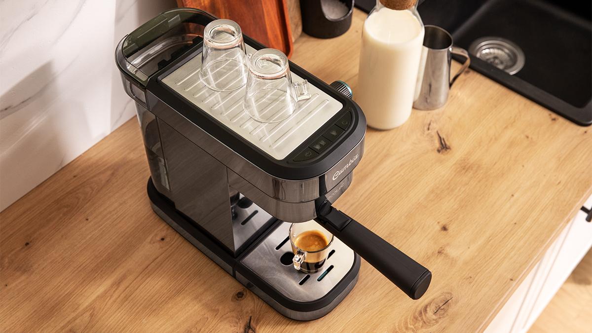 Espressor Cecotec Cafelizzia 890 Grey, 1350 W, 20 bar, rezervor 1,2 l, inox