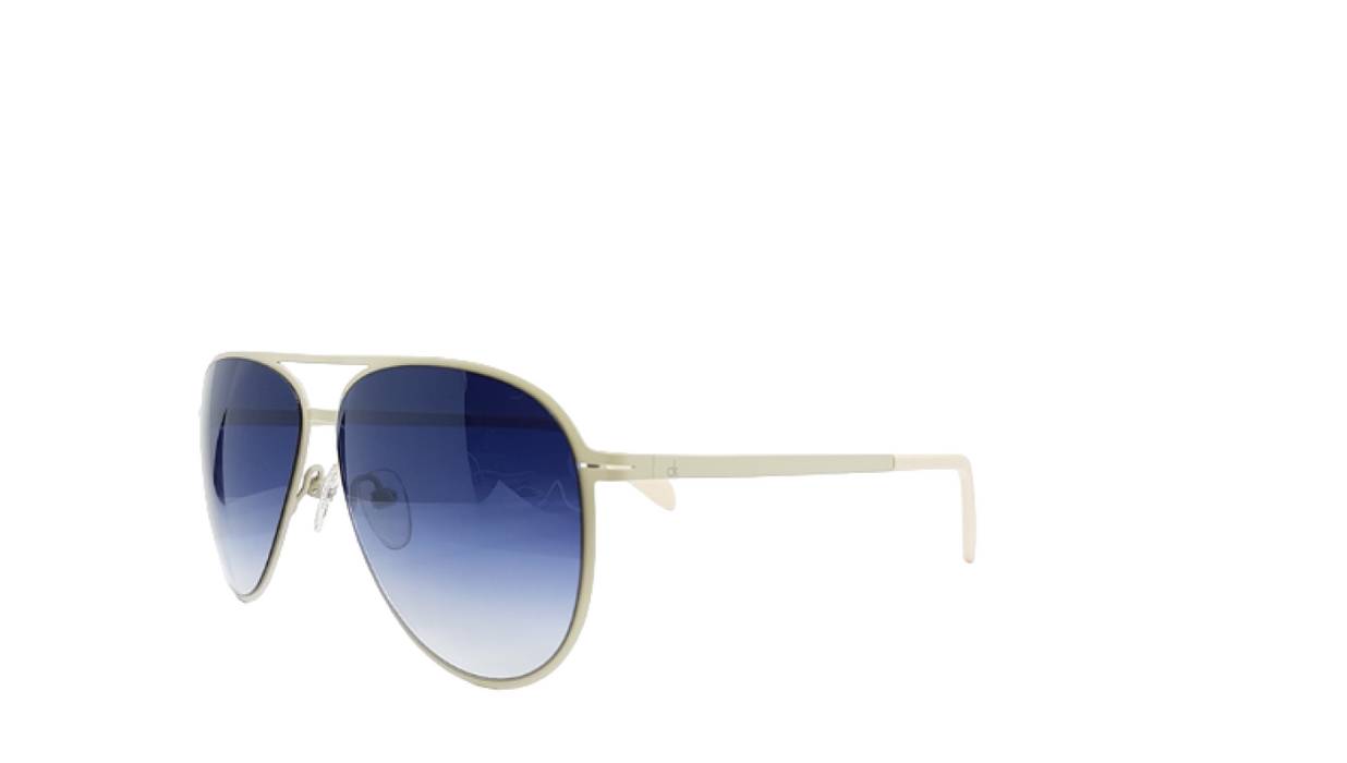 Ochelari de soare Calvin Klein Eyewear & Accessories, stil aviator, lentile cu efect degrade albastru