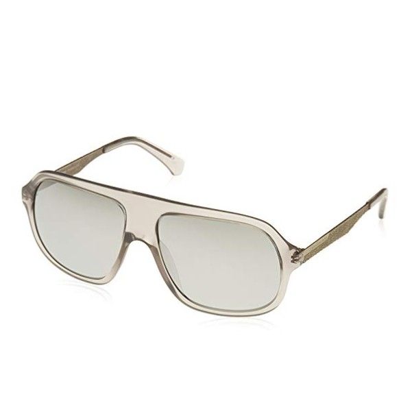 Ochelari de soare Calvin Klein, ramă bej, lentile gri