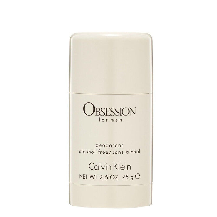 Deodorant antiperspirant stick Calvin Klein Obsession, pentru bărbați, fără alcool, 75 g