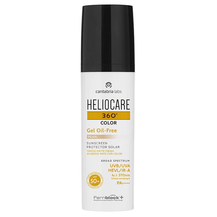 Gel de protecție solară colorat Cantabria Labs Heliocare 360º Color, nuanța Pearl, SPF 50+, 50 ml