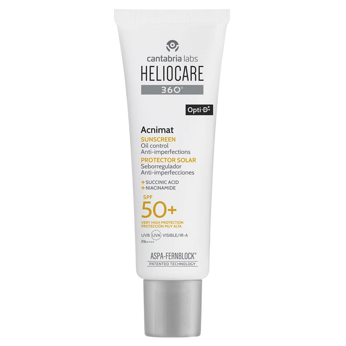 Cremă de protecție solară pentru față Cantabria Labs Heliocare 360º Acnimat, anti-imperfecțiuni, SPF 50+, 50 ml