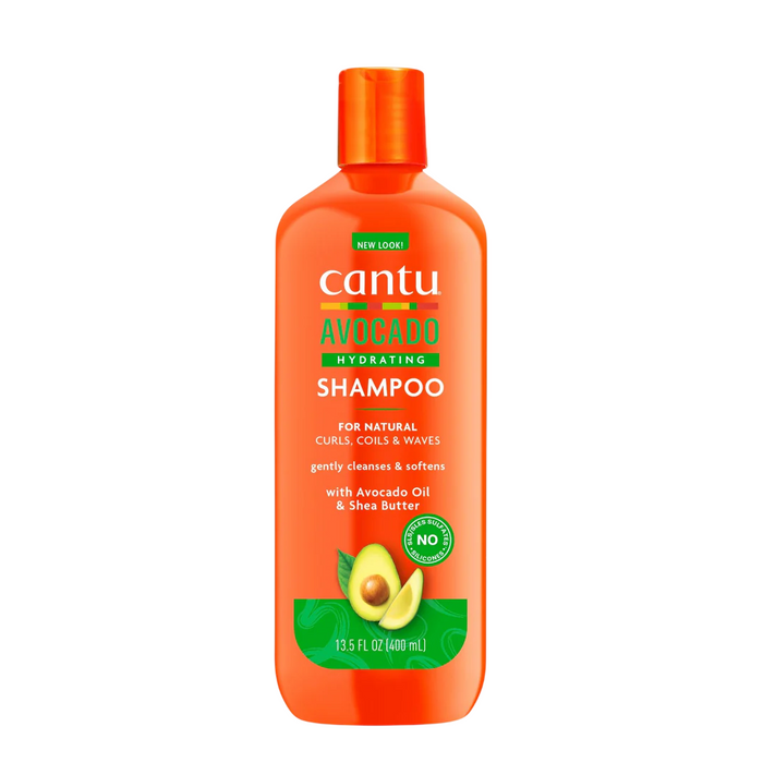 Șampon Cantu Avocado Hydrating, hidratant, pentru păr creț și ondulat, 400 ml