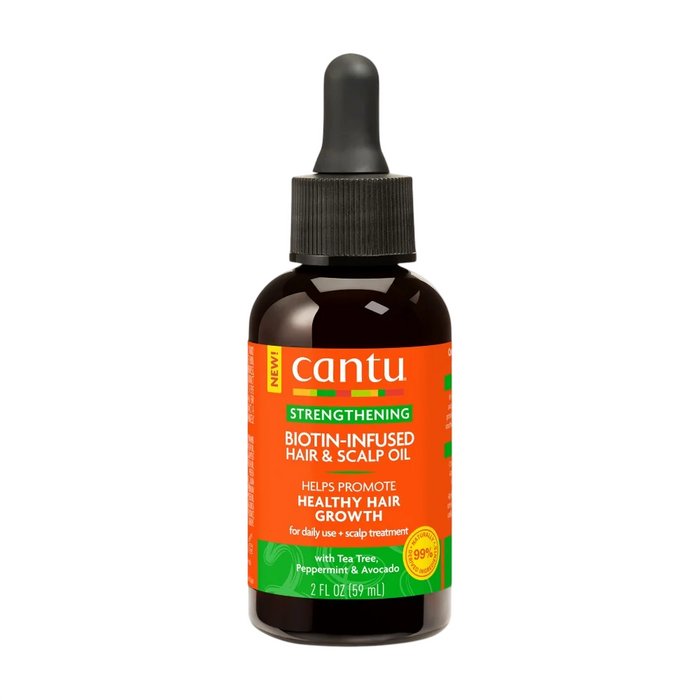Ulei pentru păr și scalp Cantu Biotin-Infused, cu biotină și arbore de ceai, pentru întărire, 59 ml