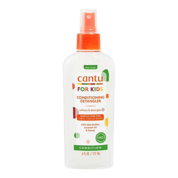 Balsam de păr fără clătire Cantu Care For Kids, pentru descurcare, cu unt de shea, 177 ml