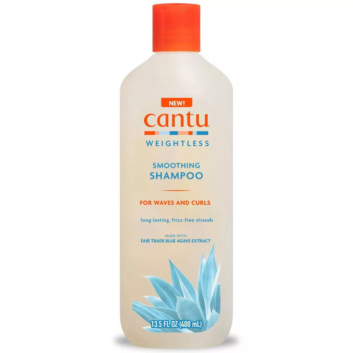 Șampon Cantu Weightless Smoothing, pentru păr ondulat și creț, cu efect de netezire, 400 ml