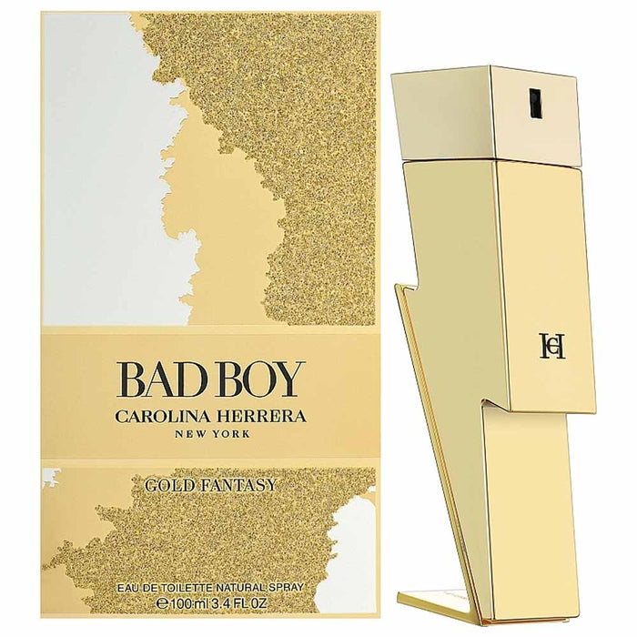 Apă de toaletă Carolina Herrera Bad Boy Gold Fantasy, pentru bărbați, 100 ml