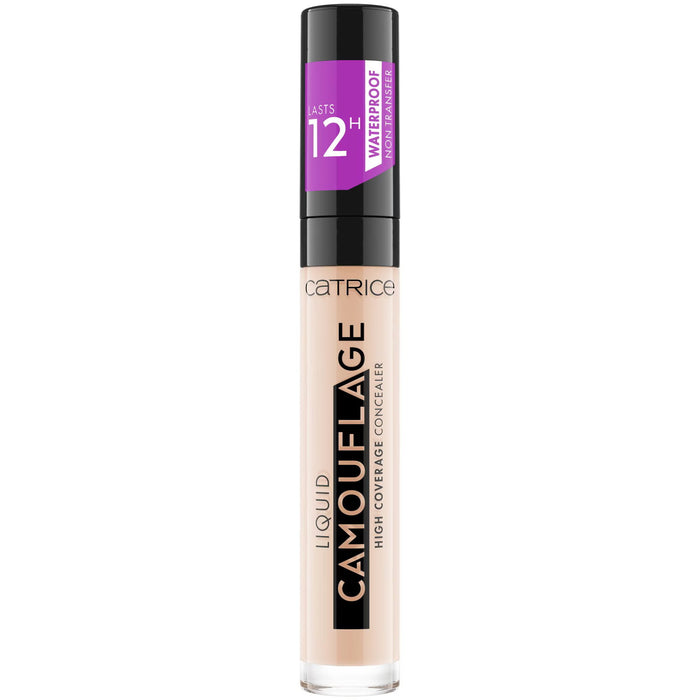Corector lichid Catrice Liquid Camouflage, acoperire mare, rezistent la apă, nuanța 010 Porcelain, 5 ml