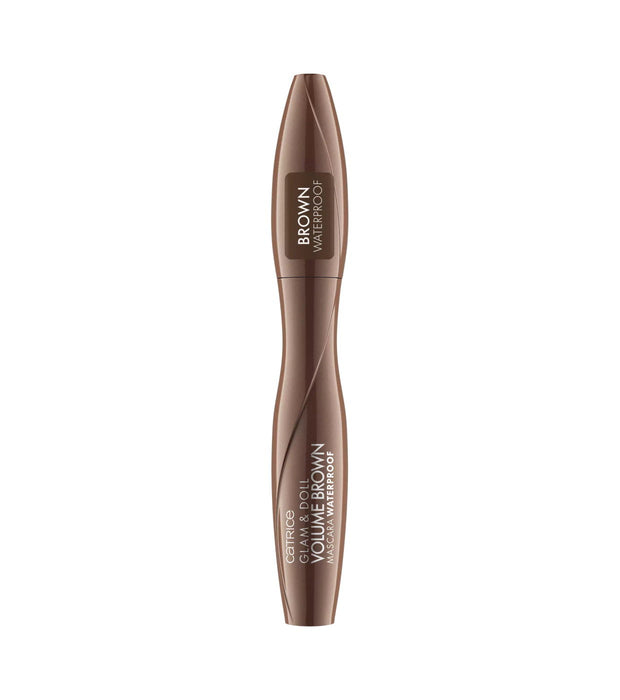 Mascara Catrice Glam & Doll, rezistentă la apă, pentru volum, maro, 10 ml