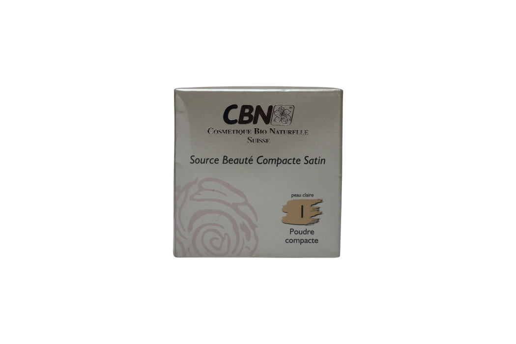 Fond de ten compact CBN Source Beauté, finisaj satinat, nuanța 1, 10 g