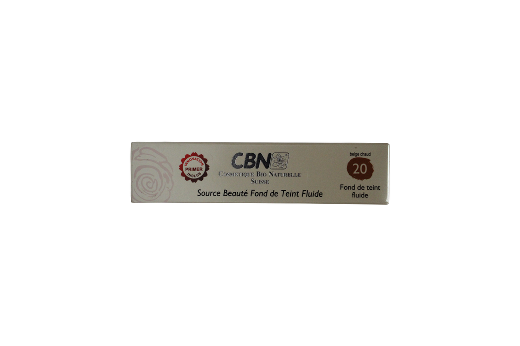 Fond de ten lichid CBN Source Beauté, finisaj satinat, nuanța 20, 30 ml
