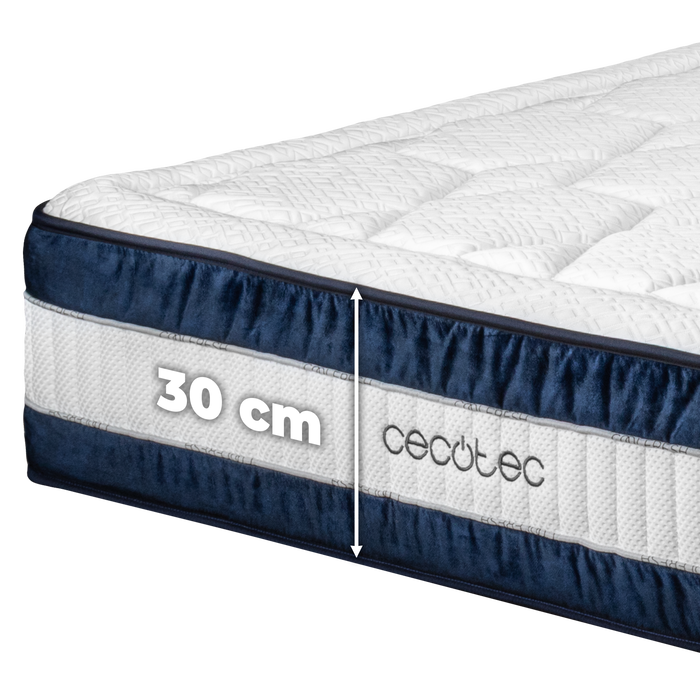 Saltea hibridă Cecotec Flow CecoFresh 2900 CoolConfort Hybrid, 135 × 190 cm, înălțime 29 cm, arcuri împachetate