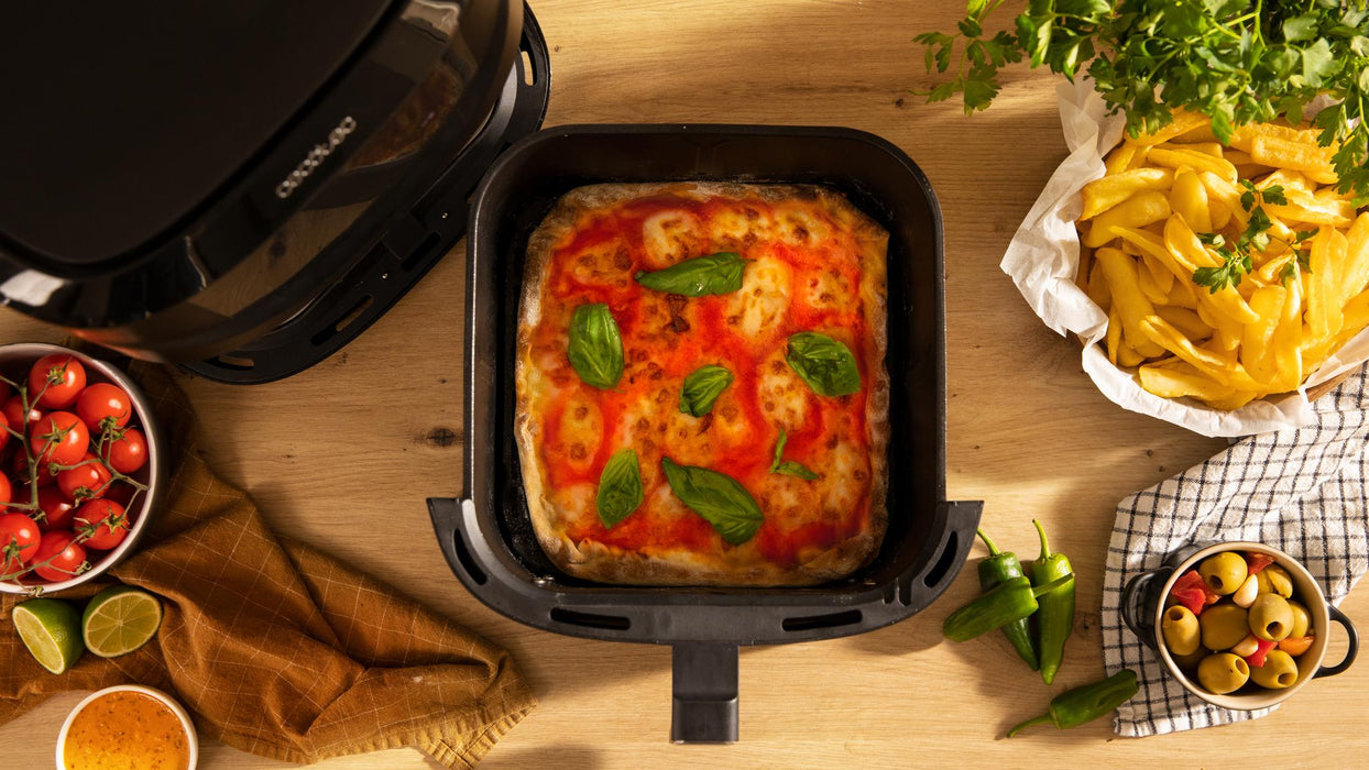 Friteuză cu aer cald Cecotec Cecofry Absolute 7600, 7,6 l, 2000 W, 8 programe, neagră