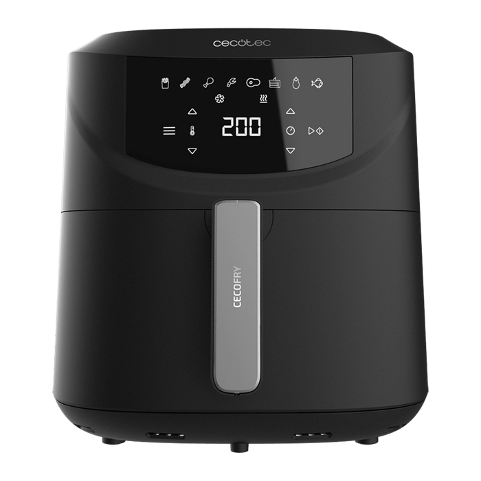 Friteuză cu aer cald Cecotec Cecofry Absolute 7600, 7,6 l, 2000 W, 8 programe, neagră