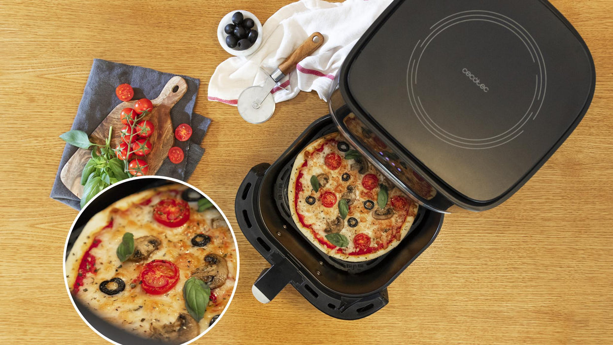 Friteuză cu aer cald Cecotec Cecofry Advance Precision, 5,5 l, 1700 W, 8 programe, neagră