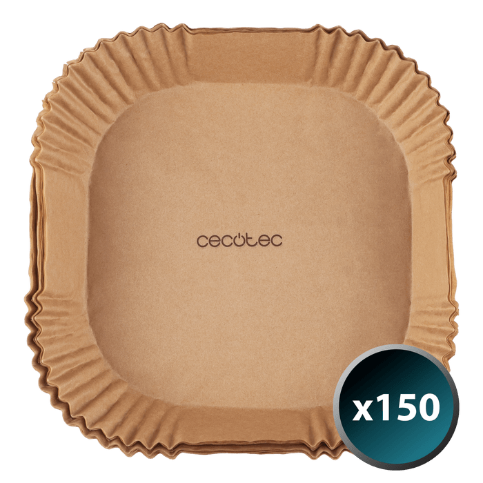 Hârtie de copt pentru friteuză cu aer Cecotec Cecofry Paper Pack Accessories S, 150 bucăți, compatibilă cu 2–5 l, până la 230 °C