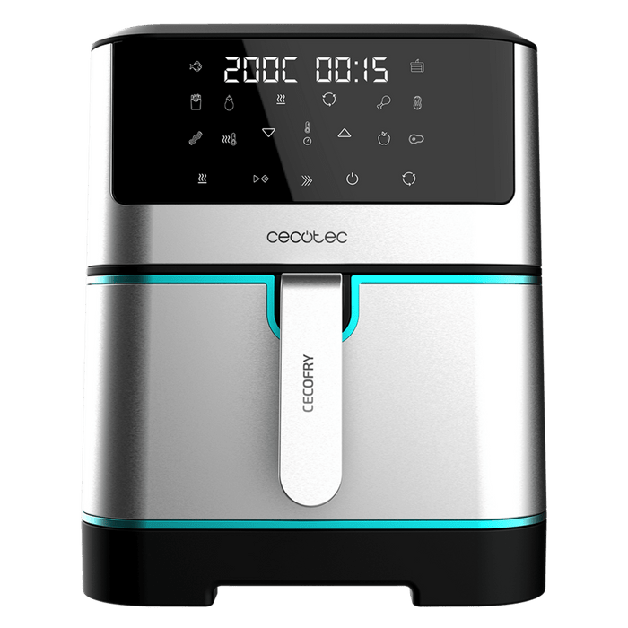Friteuză cu aer Cecotec Cecofry Supreme 8000, 8 l, 1800 W, 10 programe, neagră