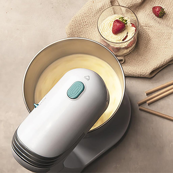 Mixer planetar Cecotec Cecomixer Easy White, 3 l, 6 trepte de putere, 5 funcții