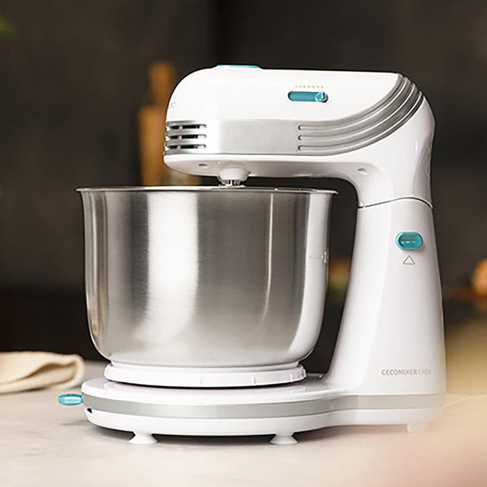 Mixer planetar Cecotec Cecomixer Easy White, 3 l, 6 trepte de putere, 5 funcții