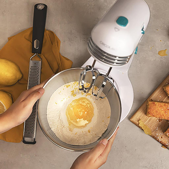 Mixer planetar Cecotec Cecomixer Easy White, 3 l, 6 trepte de putere, 5 funcții
