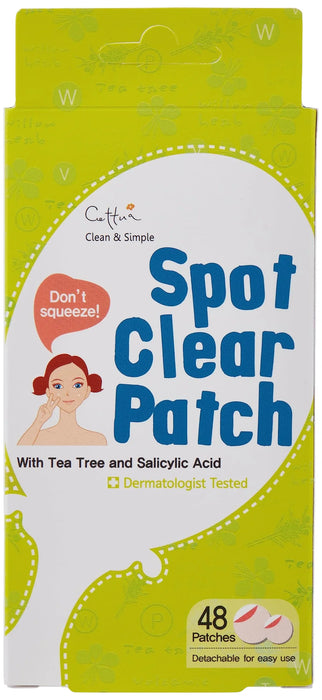 Plasturi antiacnee pentru față Cettua Spot Clear, cu acid salicilic, 48 buc
