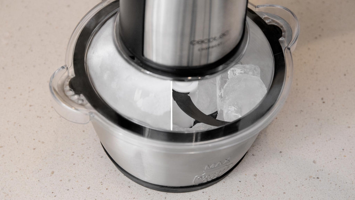 Tocător electric Cecotec ChopBeat 1500 TitanBlack Steel, 600 W, bol de 1,5 l, 2 trepte, inox