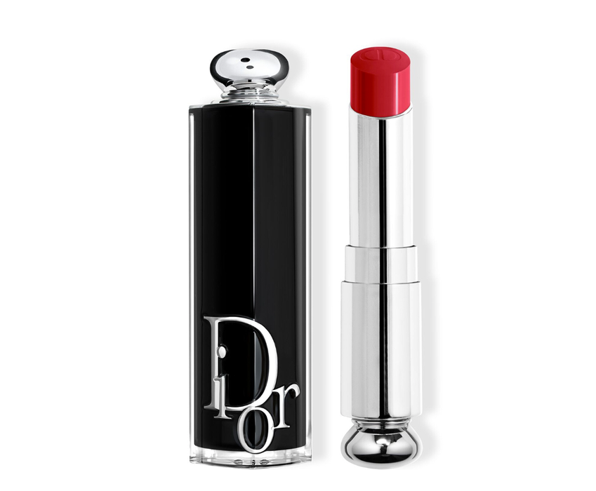 Ruj cremos Christian Dior Addict, strălucitor, nuanța 758 Lady Red, reîncărcabil, 3,2 g