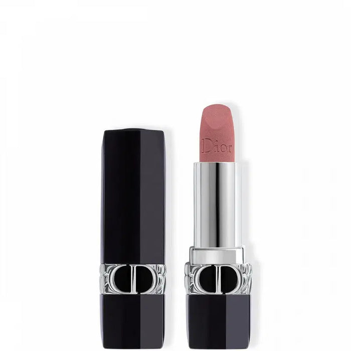 Ruj cremos Christian Dior Couture Colour, efect catifelat, nuanța 100 Aspect nud, reîncărcabil, 3.5 g