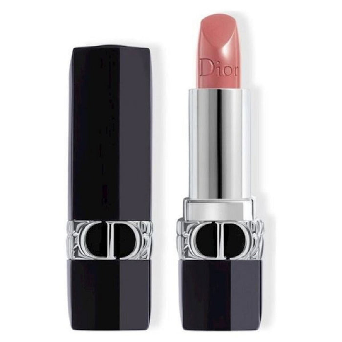 Ruj cremos Christian Dior Dior Rouge, finisaj satinat, nuanța 100 Aspect nud, reîncărcabil, 3,5 g