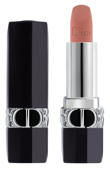 Balsam de buze Christian Dior Couture Colour, nuanța 100 Nude Look, reîncărcabil, 3,5 g