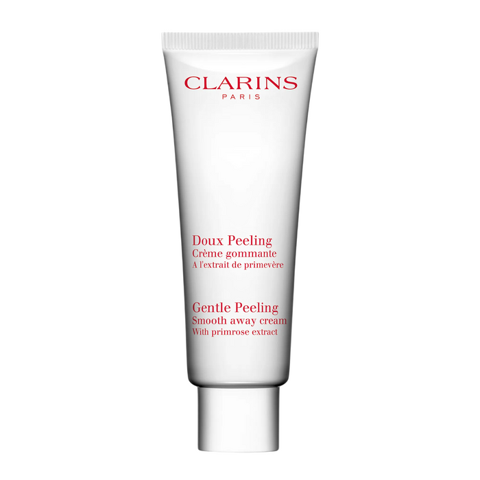 Cremă exfoliantă Clarins Gentle Peeling, cu extract de ciuboțica-cucului, 15 ml, tester
