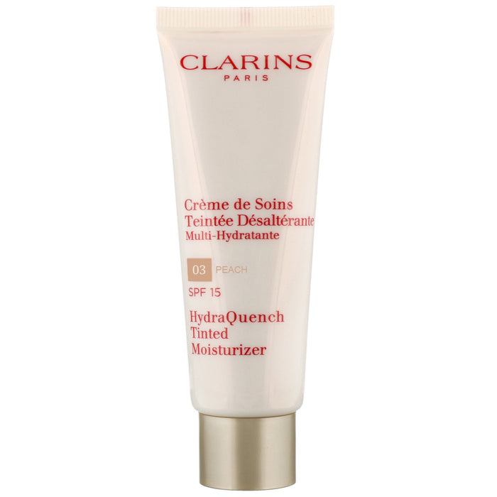 Fond de ten crem Clarins Hydraquench, hidratant, nuanța 03 Peach, SPF 15, 50 ml, tester