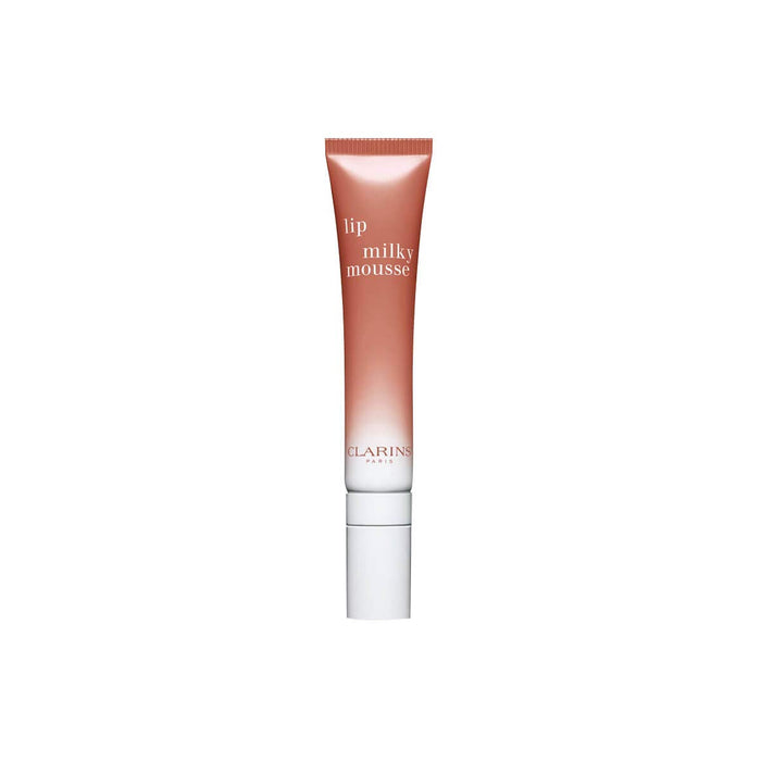 Balsam de buze Clarins Lip Milky Mousse, finisaj satinat, nuanța 06 Nud Lăptos, 10 ml