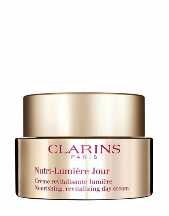 Cremă de față Clarins Nutri-Lumière Jour, antiîmbătrânire, revitalizantă, de zi, 50 ml
