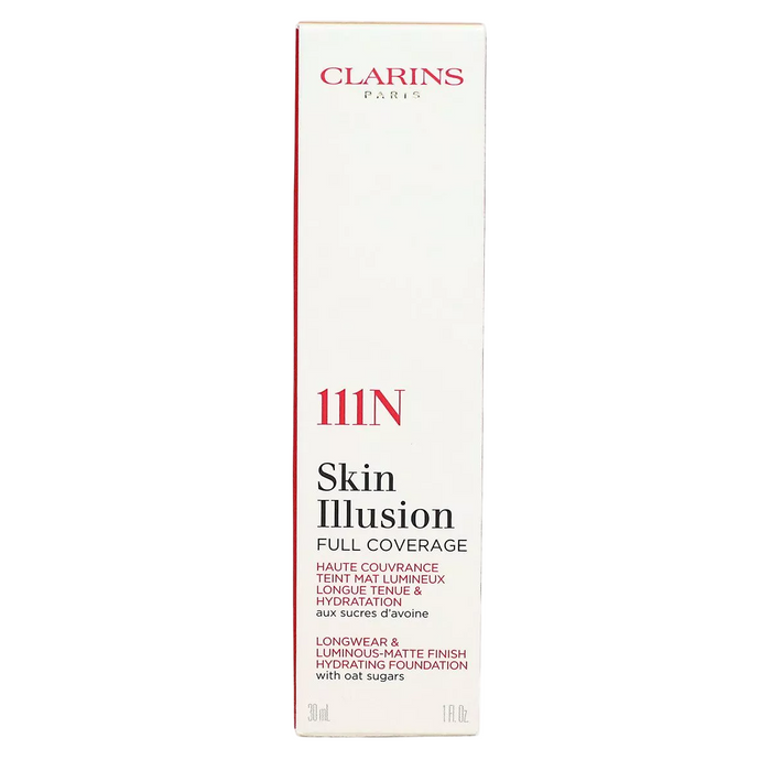 Fond de ten lichid Clarins Skin Illusion, acoperire completă, nuanța 111N, 30 ml