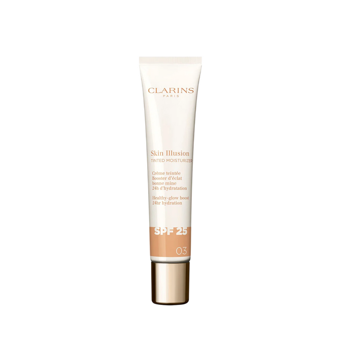 Cremă hidratantă colorată Clarins Skin Illusion, hidratantă, nuanța 03, SPF 25, 40 ml