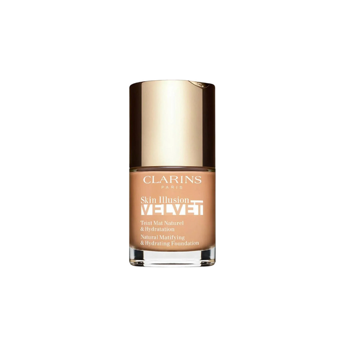 Fond de ten lichid Clarins Skin Illusion Velvet, matifiant și hidratant, nuanța 108.3 Organza, 30 ml