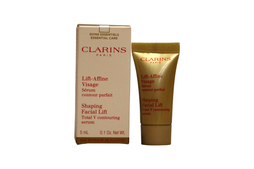 Ser facial Clarins Lift-Affine Visage Shaping Facial Lift, cu acid hialuronic, efect de conturare, 5 ml