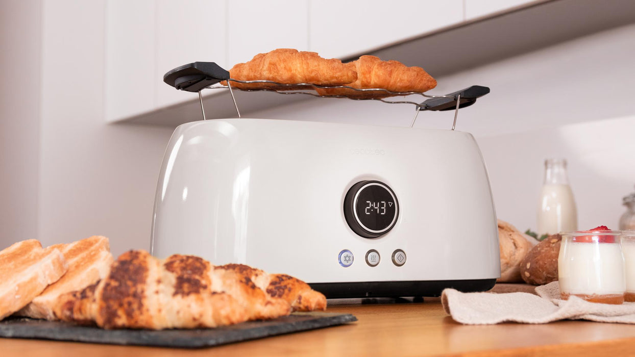 Prăjitor de pâine digital Cecotec ClassicToast 15000 Beige Extra Double, 1500 W, 4 felii, bej