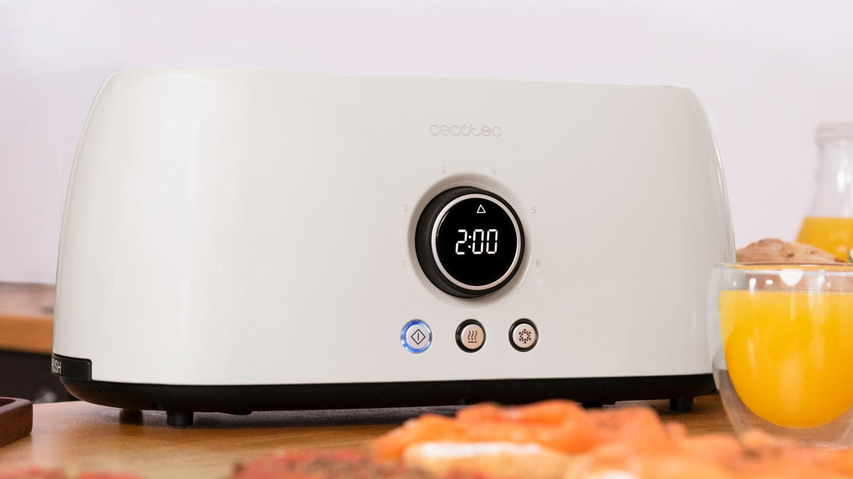 Prăjitor de pâine digital Cecotec ClassicToast 15000 Beige Extra Double, 1500 W, 4 felii, bej