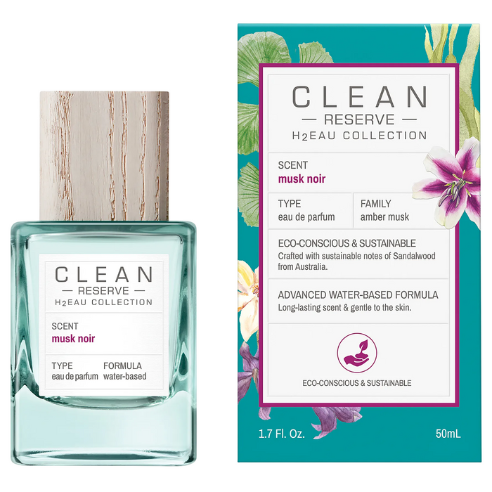 Apă de parfum Clean H2Eau Musk Noir, unisex, 50 ml