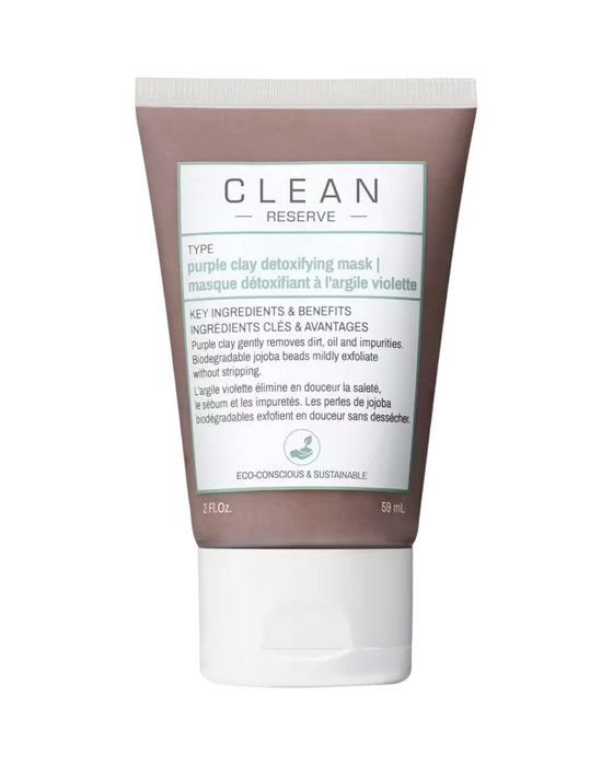 Mască de argilă Clean Reserve Purple Clay, detoxifiantă, 59 ml