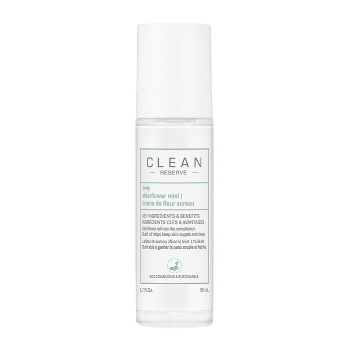Spray de față Clean Reserve Elderflower, hidratant, 50 ml
