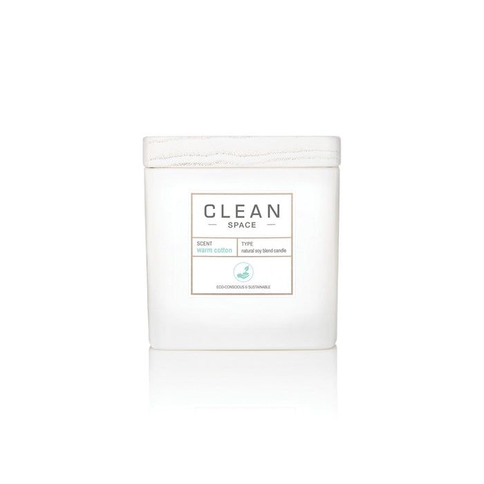 Lumânare parfumată Clean Space Warm Cotton, 227 g