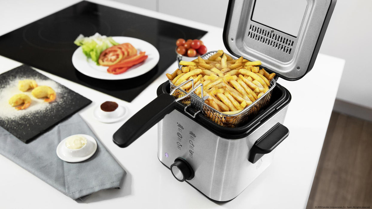 Friteuză Cecotec CleanFry Infinity 1500, 1,5 l, 900 W, gri