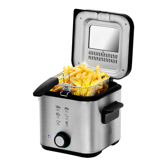 Friteuză Cecotec CleanFry Infinity 1500, 1,5 l, 900 W, gri