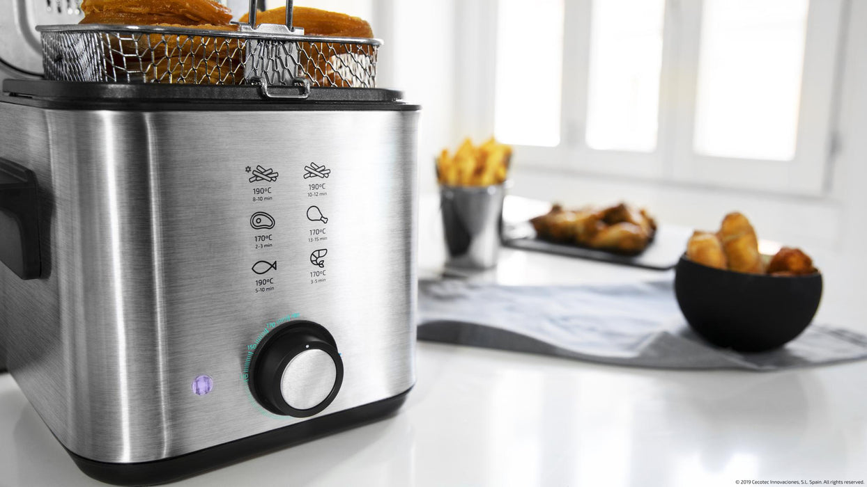 Friteuză Cecotec CleanFry Infinity 1500, 1,5 l, 900 W, gri
